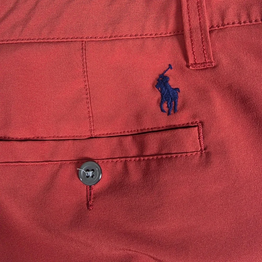 Polo Ralph Lauren Red Performance Golf Shorts Mens Size 36‎